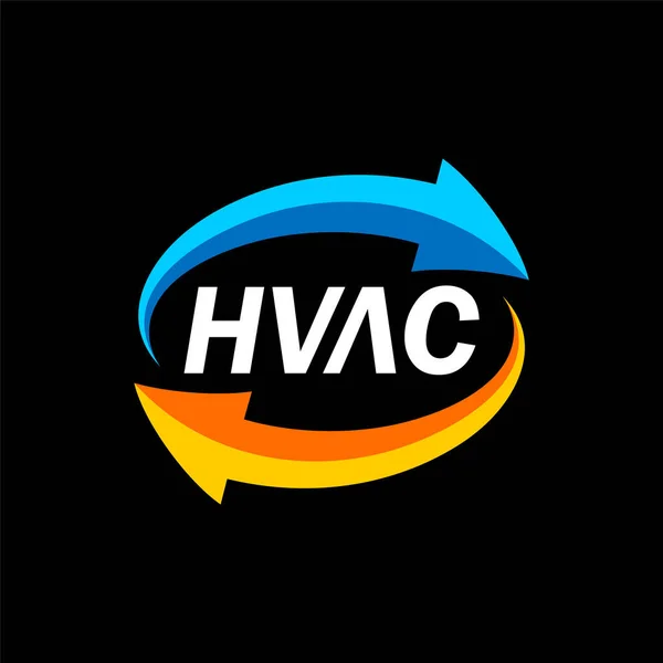 Hvac Logo Arrow Concept — Stock Vector