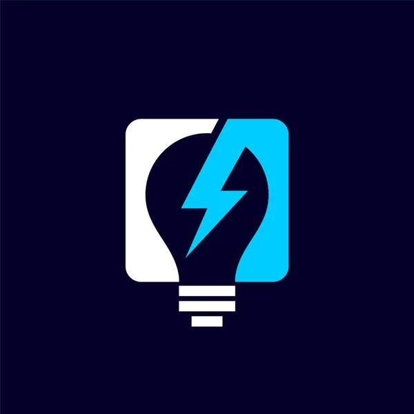 Логотип Дизайн Логотипа Электричества — стоковый вектор