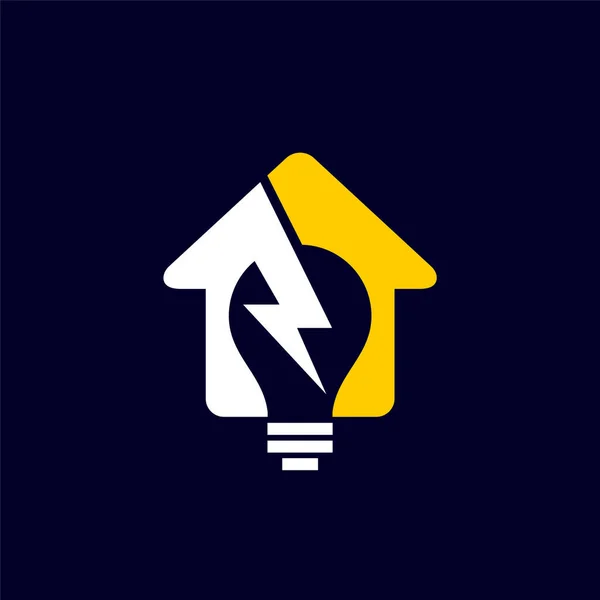 Электрический Логотип Дома Электрический Логотип — стоковый вектор