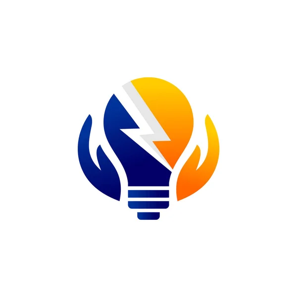 Логотип Домашней Электрозащиты Логотип Электрозащиты — стоковый вектор