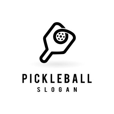 Tek çizgi konseptli turşu topu logosu