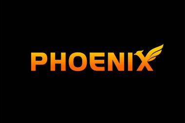 Phoenix harfli logo, Phoenix harfli kavram.