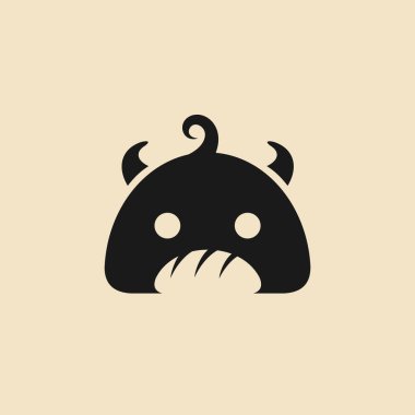 Küçük canavar logosu, dev logolu ekmek.