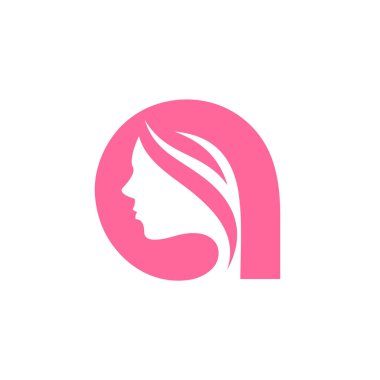 Harfli kadın logosu bir kavram