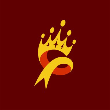 Yaratıcı taç logosu tasarımı, G harfi konsepti