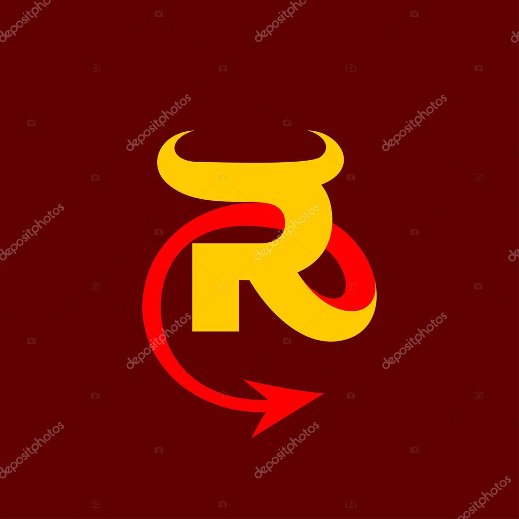 Red Devil logo with letter R