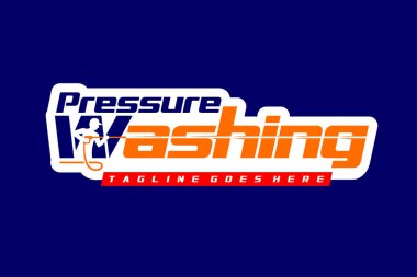 Basınç yıkama harfleri yıkama logosu, yıkama logosu