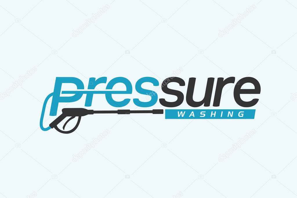 Pressure Washing logo, power wash logo