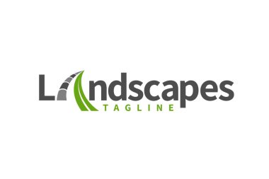 Çember konseptli peyzaj logosu