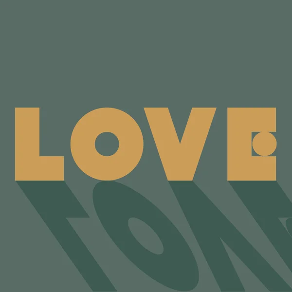 Love Word Modern Minimal Elegant Vector Typographic Centerpiece Illustration Cards Stock Illusztrációk