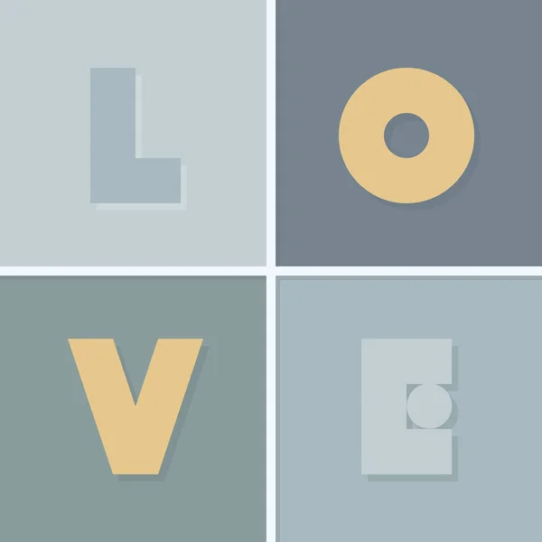 Love Word Delicate Modern Minimal Elegant Vector Typographic Centerpiece Illustration Vektor Grafikák