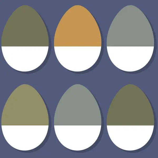 Πολύχρωμα Διακοσμημένα Αυγά Πάσχα Διάνυσμα Αδιάλειπτη Μοτίβο Σχεδιασμός Διακοπών Ανοιξιάτικης Εικονογράφηση Αρχείου