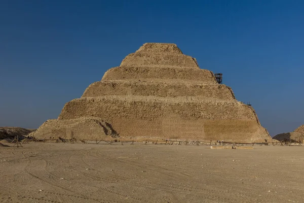 Stegad Pyramid Djoser Zoser Saqqara Egypten — Stockfoto