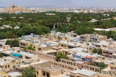 Aerial view of central Isfahan, Iran