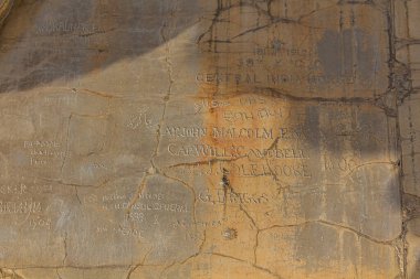 Various inscriptions at the Gate of Nations in Persepolis, Iran