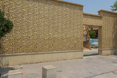 Brick wall in Shiraz, Iran