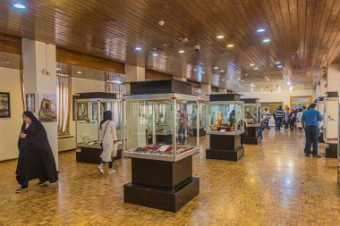 TABRIZ, IRAN - JULY 16, 2019: Exhibits of the Azerbaijan museum in Tabriz, Iran