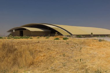 Covered Ecbatana ruins at Hegmataneh hill in Hamadan, Iran
