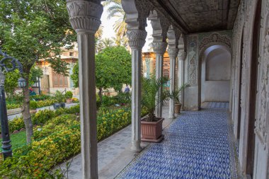 Archway of Zinat Al-Molk Historical House in Shiraz, Iran.