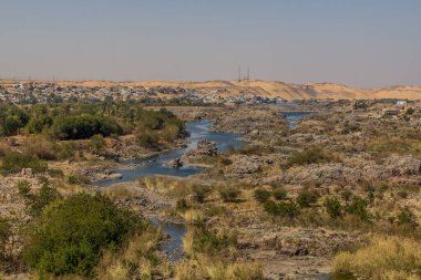 River Nile down stream from the Aswan Low Dam, Egypt