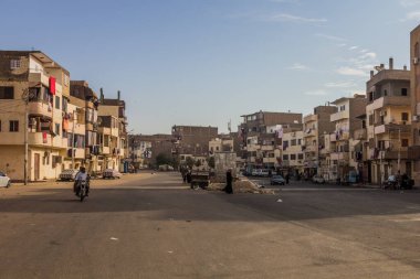 LUXOR, EGYPT - FEB 21, 2019: View of a street in Luxor, Egypt