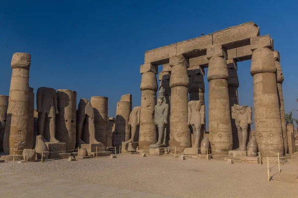 Great Court of Ramses II at the Luxor temple, Egypt