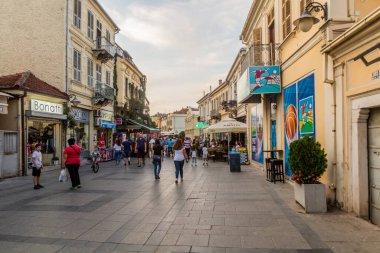 BITOLA, NORTH MACEDONIA - 5 Ağustos 2019: Bitola, Kuzey Makedonya 'da bir yayanın manzarası