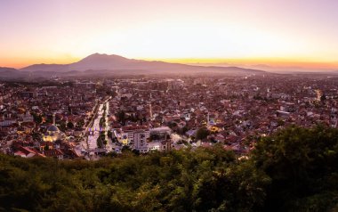 Kosova 'nın Prizren kentinde günbatımı manzarası