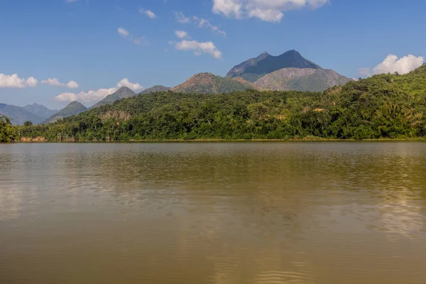 Blick Auf Den Fluss Nam Laos — Stockfoto