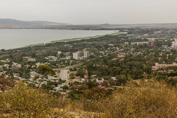 Luftaufnahme Des Awassa Sees Und Der Stadt Hawassa Äthiopien — Stockfoto