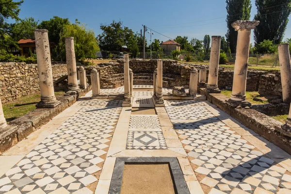 Große Basilika Heraclea Lyncestis Antiken Ruinen Der Nähe Von Bitola — Stockfoto