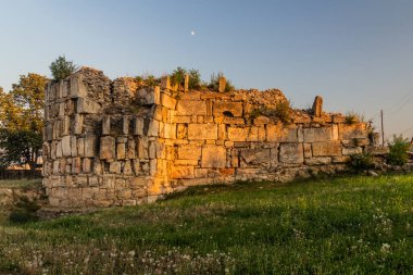 Üsküp, Kuzey Makedonya 'daki Kale kalesinin kalıntıları