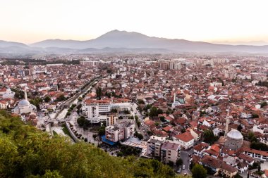Kosova 'nın Prizren kentinde günbatımı manzarası