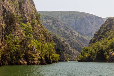 Kuzey Makedonya 'daki Matka Kanyonu manzarası