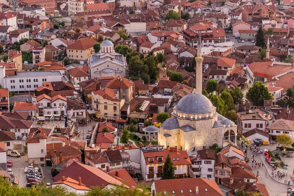 Luchtfoto Van Prizren Stad Kosovo — Stockfoto