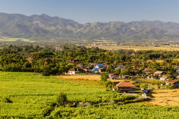 Widok Wiejskiego Krajobrazu Pobliżu Muang Sing Laos — Zdjęcie stockowe