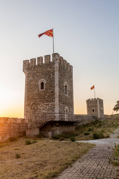 Башни и стены крепости Кале в Скопье, Северная Македония