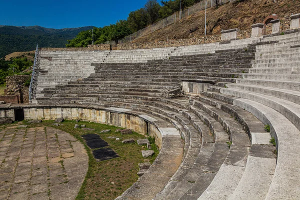 Римский Театр Гераклеи Lyncestis Древних Руин Недалеко Битола Северная Македония — стоковое фото