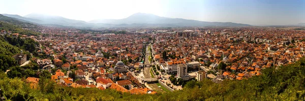 Kosova Nın Prizren Kentinde Panoramik Hava Manzarası — Stok fotoğraf