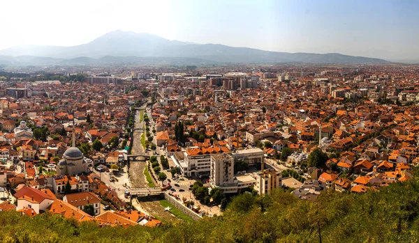 Luchtfoto Van Prizren Kosovo — Stockfoto