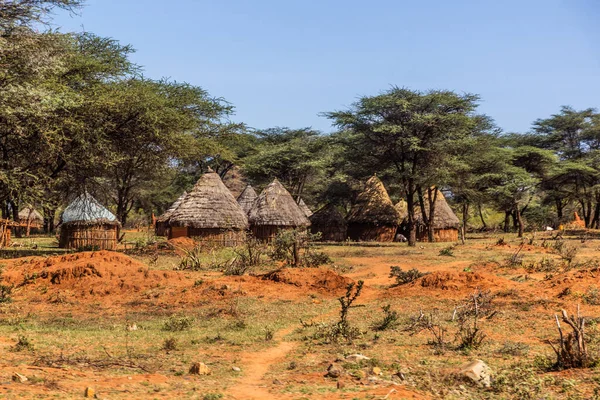 埃塞俄比亚Yabelo镇附近的村庄 — 图库照片