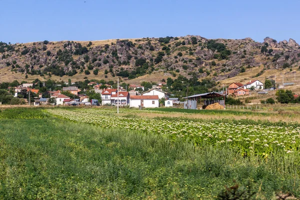 Αγροτικό Τοπίο Της Βόρειας Μακεδονίας — Φωτογραφία Αρχείου