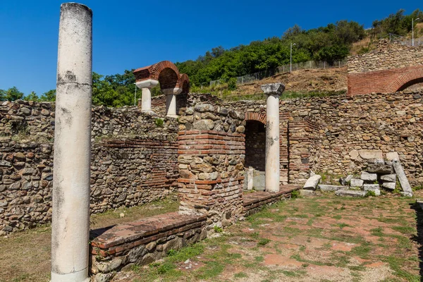 Ruines Anciennes Heraclea Lyncestis Près Bitola Macédoine Nord — Photo