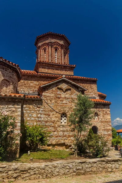 Kostel Sveti Naum Kláštera Jezera Ohrid Severní Makedonie — Stock fotografie