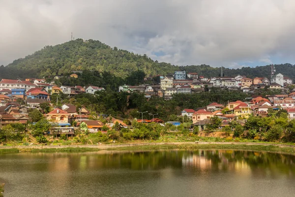 Mały Staw Mieście Phongsali Laos — Zdjęcie stockowe