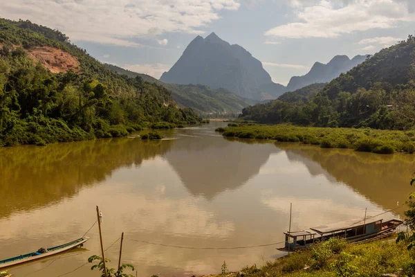 Nam Fluss Der Nähe Des Dorfes Muang Ngoi Neua Laos — Stockfoto
