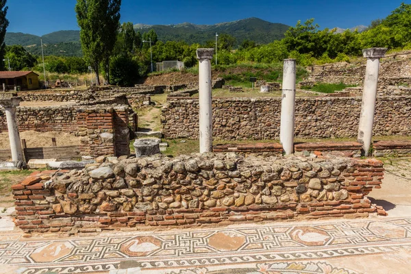 Heraclea Lyncestis Starożytne Ruiny Pobliżu Bitoli Północna Macedonia — Zdjęcie stockowe