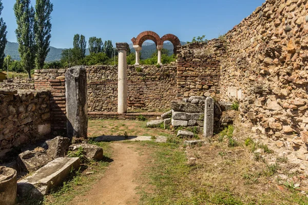 Ruines Anciennes Heraclea Lyncestis Près Bitola Macédoine Nord — Photo