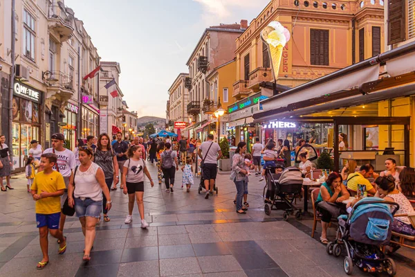 Битола Северная Македония Августа 2019 Года Вид Пешеходную Улицу Широк — стоковое фото