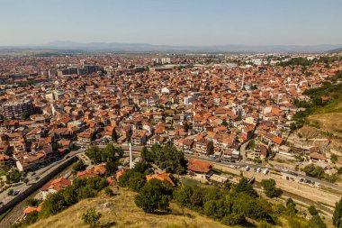 Kosova 'nın Prizren kentinin hava manzarası